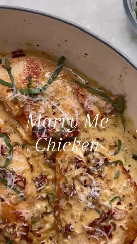 Marry Me Chicken! Full recipe linked in my profile and on littlespicejar.con. #DanceWithTurboTax #fyp #fypシ #chickenrecipe #EasyRecipes #datenight #chickendinner #marrymechicken #SuperBowl 