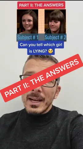 SPOT THE #LIAR (PART II: THE ANSWERS) #lie #experiment #deception #psychology #psychologyresearch #MentalHealth #criminology #foryou #keynotespeaker #savvastrichas 