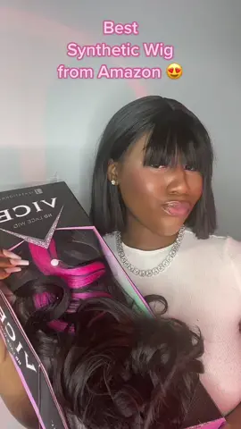 @sensationnel_hair really a game changer for #syntheticwig #amazonwig #amazonwigfinds #amazonwigs #pinkwigs #sensationnelwigs 