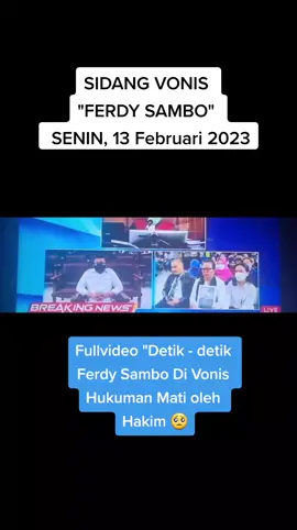 Vonis Hakim Lebih Tinggi dari JPU #babakakhir  #sidangsambo #sidangvonisferdysambo #vonismati #13februari2023 