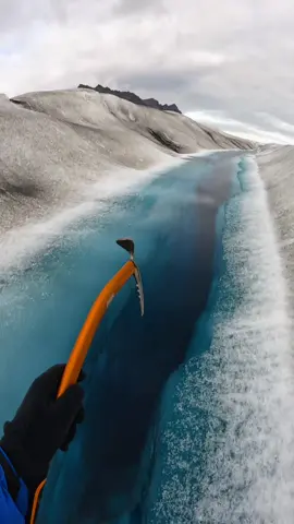 Portal to another world on top of this glacier #iceland 