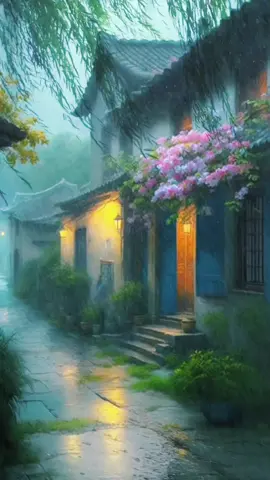 ✨☔️🌨️✨ #foryou #beautiful #scenery #magical #rainyday #nature #vibe #fyp ☔️