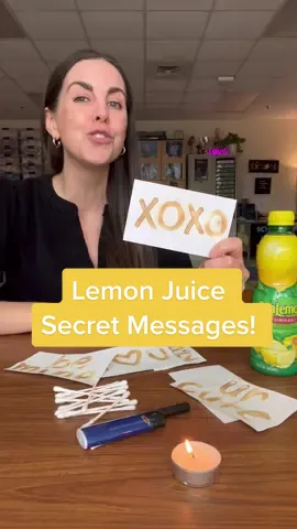 The perfect last minute Valentine’s! #ValentinesDay #secretmessage  #LevelUpBootcamp #TikTokPartner #lemonjuice #scienceteacher #EduTok 