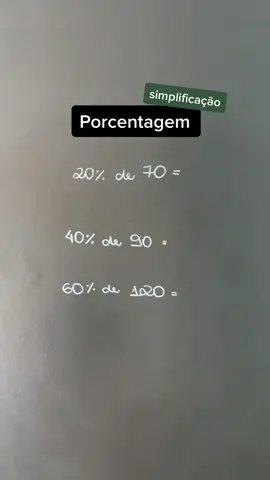 quem gosta de porcentagem ai?? 👀 #AprendaNoTikTok #Porcentagem #Matemática #Enem 