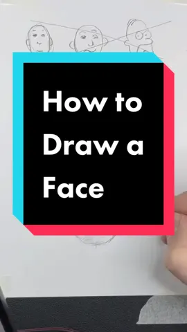 How to Draw a Face. Please follow! #fyp #foryou #foryoupage #art #creative #viral #aesthetic #howtodraw #artlessons #arttutorial #drawing #portrait 