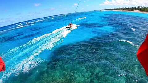 That time @Eric Dumoulin  and I went #parasailing in #dominican again, don’t let us loose on a #beach ! #livingmybestlife #ocean #oceanblue #oceanblueandsand #adventure #wedidntdie #woulddoitagain #sun #tropical #warm #takemeback #10outof10recommend #10outof10 