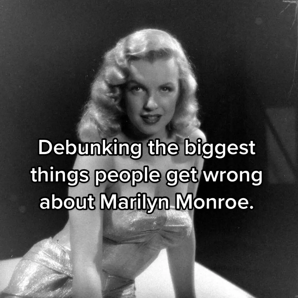 After researching and writing my biopic, I realized just how much misinformation gets spread on this app daily so here are some corrections! #marilynmonroe #fact #hist 