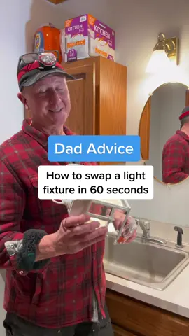 Save for when you need it. How to swap/switch a light fixture. I also have videos on how to switch a light switch and an electrical outlet. Of course, always with power OFF and it’s okay to call an electrician. Love, Dad