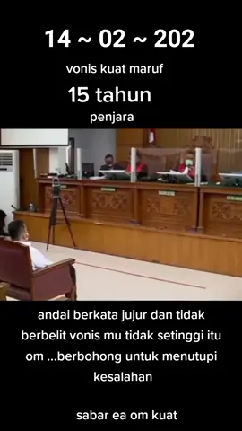 kebohonga pasti akan terunggap karena ada na kebenaran ....keadilan di tegakan diindonesia ...#fyp #ripkeadilan #vonis #kuatmaruf 