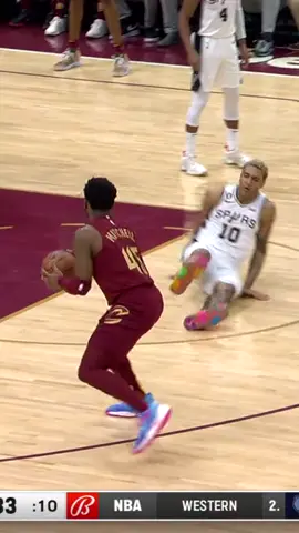 Donovan Mitchel CROSSOVER ankle-breaker for a 3 pointer! #NBA #highlight #donovanmitchell #cle #anklebreaker #3pointer #basketball