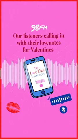 Nothing says i love you like a shout out on the radio!  The loved up people of Dublin are using the 98FM Loveline to shout out the one they love today 💕