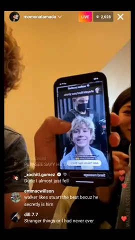 Walker is taller than 5'4.5 now I think 🙂  Walker Scobell & Momona Tamada on IG LIVE (Aug 13 2022) 🎦 (watch more on IG walker scobell.th) 🏷️ #momonatamada #walkerscobell #secrethqmovie #percyjackson #theadamproject #ryanreynolds #deadpool #marvel #movie #boy #actor #iglive  #walkerscobelledit #fyp #foryoupage #ValentinesDay 