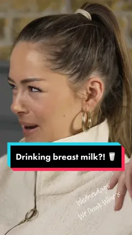 “Who wants a glass of mummy’s boobies milk?” 🥛 Galentine’s special is out now 💌 #wednesdayswedrinkwine #sophieandmelissa