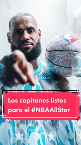 ⭐️ Los capitanes del #NBAAllStar están listos para jugar. ¿Qué Team se llevará la victoria? 🔥🏀 #NBA #giannis #lebron #nbaallstar 