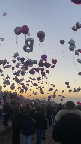 Rip @brookewanstalx I miss you bby, letting these balloons off today was hard, sleep tight beautiful we love you 💞🕊️#forever17 