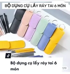 Bộ dụng cụ lấy ráy tai 6 món tiện lợi chỉ 45k #review #reviewthoitrang #bolayraytai #bolayraytaichuyennghiep #sành #sanhreview 