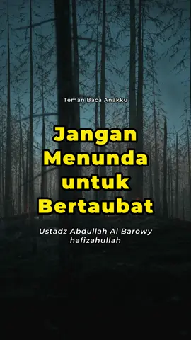 Jangan Menunda untuk Bertaubat - Ustadz Abdullah Al Barowy hafizahullah #taubat #hijrah #pengingatdiri #nasehatkehidupan #pemutuskelazatandunia #nasehatustadz #husnulkhotimah 