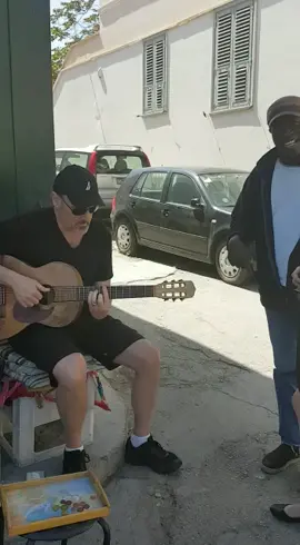 A few years back, we were fortunate enough to travel to Greece with friends. We stopped to hear a street musician and once he knew we were musicians, he asked us to play a song. So here it is. With Penni Layne Music Marcos Eleftheriou Sarah Eleftheriou  #tbt #greece #streetmusician #lovesongs #travellife #duo #pennilaynemusic #nylonguitar #lovesong #originalmusic #music #tbt @pennilayneartistry @Greecetiktok 
