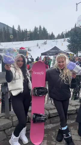 POV you party with @benefitcosmetics in Whistler 