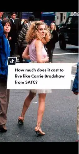 Ever wonder how much it costs to live like Carrie Bradshaw? We did the math and it’s not cheap 😅💸 #carriebradshaw #carriebradshawfashion #carriebradshawedit #carriebradshawinspired #carriebradshawvibes #carriebradshawcloset #satc #satctiktok #satcreboot #satctok #andjustlikethat #andjustlikethatfilming #andjustlikethatofficial #andjustlikethatedit #andjustlikethatseries #andjustlikethathbomax 