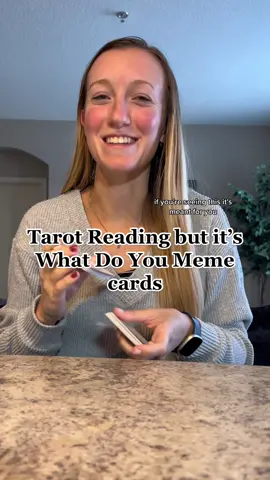 Every tarot reading that’s ever been on my FYP follows this exact script 😂 #tarot #tarotreading #whatdoyoumeme #whatdoyoumemegame #tarotreader #satire #manifestation 
