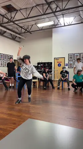Tippy tap tapping with Alexia and Michael. Aka Mush and Specs #newsiesthemusical #newsies #theatrekid #tapdance #kingofnewyork 