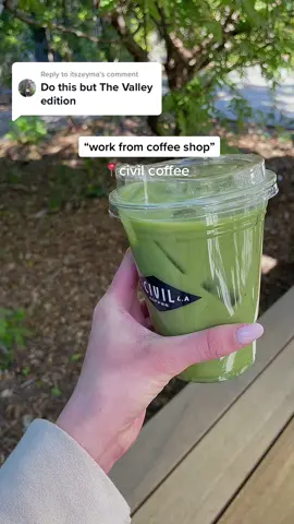 Replying to @itszeyma definjtely would go back to try more of their drinks tho #thevalley #lacafes #matchalatte #workfromcoffeeshop #remoteworklife #exploringla #studiocity #sportsmanslodge 