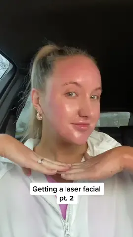 Actually obsessed with how this makes my skin glow #laserfacial #skinglowup #acnescars #acnescartreatment #fyp 