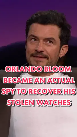 After getting robbed, Orlando Bloom decided to take matters into his own hands 🕵️‍♂️ #orlandobloom #latelateshow
