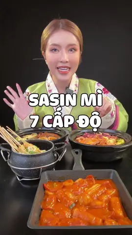Bạn ăn mì cấp độ mấy vậy? #Sasin #mukbang #ancungtiktok #tocvanghoe #xuhuong 
