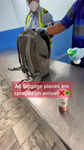 Just to make sure I didn't pack cøv$d in my bag! 😉😁 All pieces of luggage get sprayed with some kind of chemical shit that probably kills more people than cøv$d 🦠! 😂 #nauru #nauru🇳🇷 wake up people! 🙏🏼