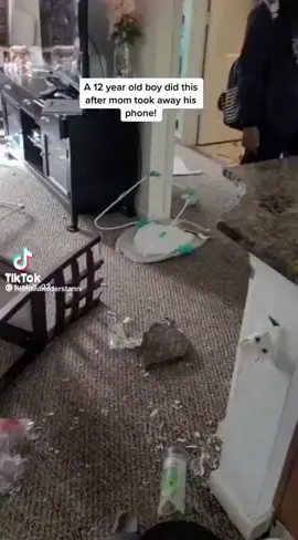 #outofcontrol #housedestroyed #phonetakenaway #naughty #littlebrat #destruction 