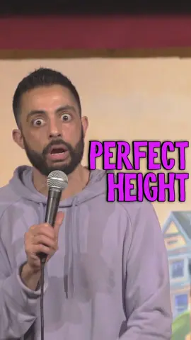 I just want to feel safe from any potential ground attackers #standupcomedy #standup #tall #short #shortking #datingadvice 