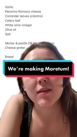 @archthot and I are making moretum! Join us for a live on Sunday, February 19th, 2pm mst/9pm gmt. #live #ancientrome #ancientgreece #classics #archaeology #archaeologytiktok #LearnOnTikTok 