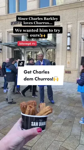 WE WERE SOOO CLOSE!💔 Tag @nbaontnt so we can blow thsi up and get Chuck his Churros! #churros4chuck #churrosbarkley #nbaallsta #nbaallstar2023 #nbaontnt #churros #sandiablochurros @sandiablochurros 