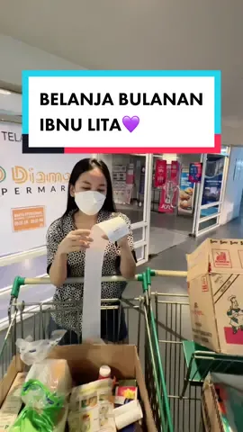 BELANJA BULANAN IBNU LITA💜 @Lita🐣 
