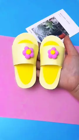 Making cute little slippers #handmade #recycling #forkids #easydiys #creativehandmade #kidsdiy #kidstoy #creative #interesting #DIY 