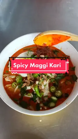 Spicy Maggi Kari , Dapatkan Sambal Pocong pocong di Shoppe Lazada & Tiktok Shop #MYFoodie #resepisimple #masakan 