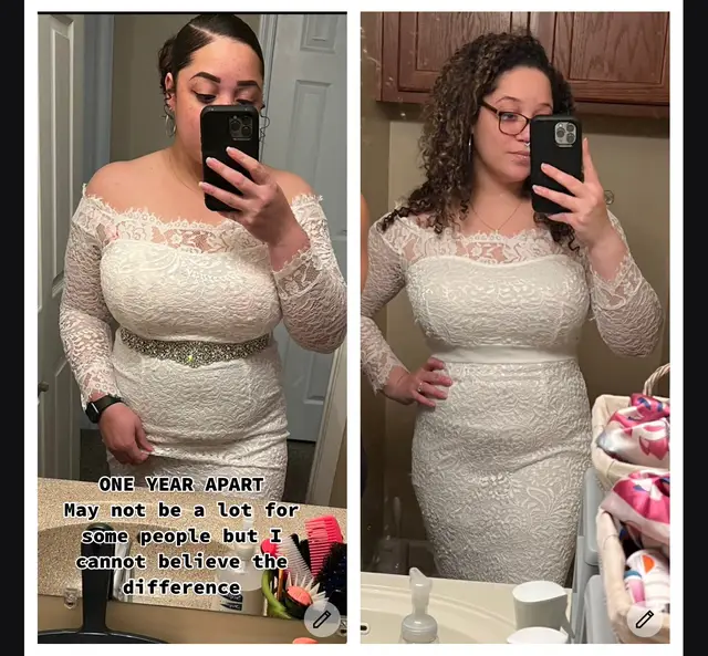 I cannot believe the change in my mid section in a year 😳 less than that actually because I didn’t change anything until September BUT so thankful for the slight changes & I cannot wait to see what the rest of 2023 brings #fyp #transformation #weightloss #mounjaro 
