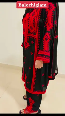 #balochiglam_official #foryou @balochiglam_official mostly every one’s favourite black and red colour combination Place order to get exquisitely detailed hand embroidered balochi attires with  Hand embroidered work # Dm for queries and order placements on instgram page link get tiktok bio #handembroidery #pakistanfashion #handmadewithlove #balochistan #traditional #balochidress #design #designer #pakistanpics #trendingreels #balochidress #