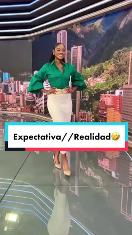 Expectativa // Realidad…🤣 . #NewsAnchor #Tv #behindthescenes #NoticiasRcn #News #Journalist #CanalRCN #fun #humor #TikTok #NoticiasRCN #Love 