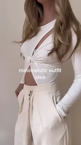 Minimalistic outfit idea 🤍 #casualchicstyle #scandinavianstyle #minimalisticstyle #minimalaesthetic #minimalstyle #fashiontiktok 