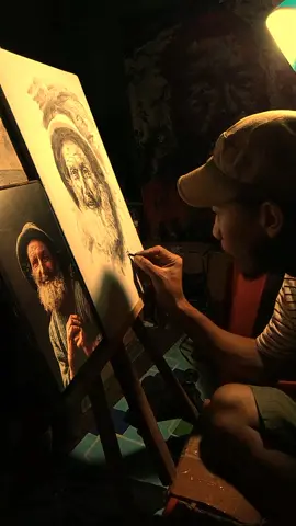 kau terlalu indah #painting #artpainting #art #artcharcoal #artportrait #portrait #melukis #melukiswajah #lukiswajah #lukisan #vibes #mood #aesthetic 