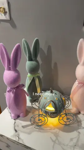 @walmart they are so freaking adorable 🐰I need more looking for the teal one next 💝 #easter #easterdecor #homedecor #homedecorideas #bunny #bunnies #bunniesoftiktok #walmart #walmartfinds #walmarthaul 