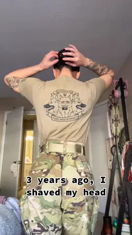 It’s too long to wear in a braid now 😭 #fyp #xyzbca #miltok #military #army #navy #marine #airforce 
