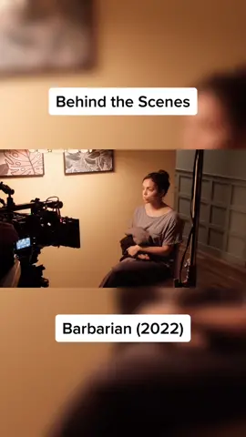 BTS on set of #Barbarian from @a24 w/ #justinlong #billskarsgård & #georginacampbell 