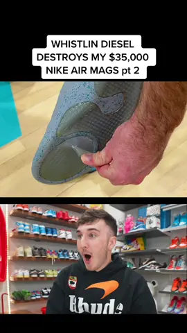 Whistlin diesel destroys my $35,000 Nike air mags part 2