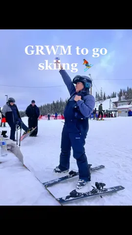 Grwm to try skiing for the first time #alaskalife #alaskaliving #girlsweekend #skiing #vlogger #vloglife #latinavlogger #grwm #skislopes #alaska #hilltop