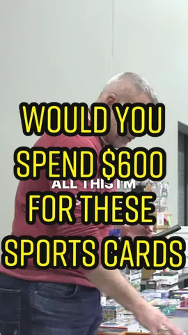 Would you spend $600 on these sports cards? 👀 #cardcollector2 #sportscards #dallascardshow 