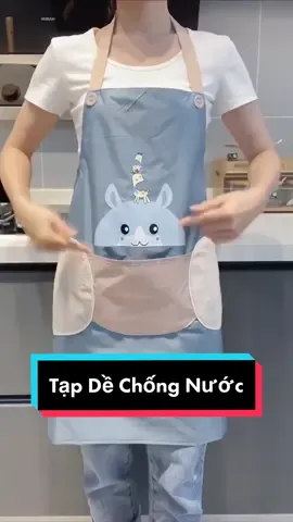 Tạp dề cổ yếm chống thấm nước 2 màu cực đẹp, thiết kế túi phụ trước bụng giúp để đồ cá nhân như điện thoại, dụng cụ nấu ăn,... #tapdemacdep #tapdenauan #tapdechongthamnuoc #tapdechongtham #tapdechongnuoc #tapdenauannguoilon #tapdelambanh #tapdelambep #wecook 